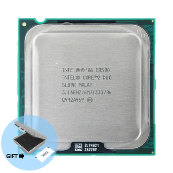 Intel Core 2 Duo Procesor E8500 (6M Cache, 3.16 GHz, 1333 MHz FSB)SLB9K EO LGA775 Ploche CPU Intel procesor