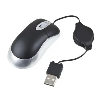 Prenosný Počítač, Notebook s USB 2.0/1.1 Myši Zdvíhateľnej Slim Optická USB Prejdite Myš pre Notebook PC Optický Senzor 800dpi